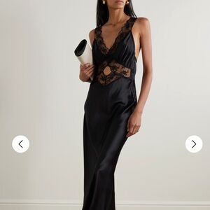 SIR the label Black Lace Detail Slip